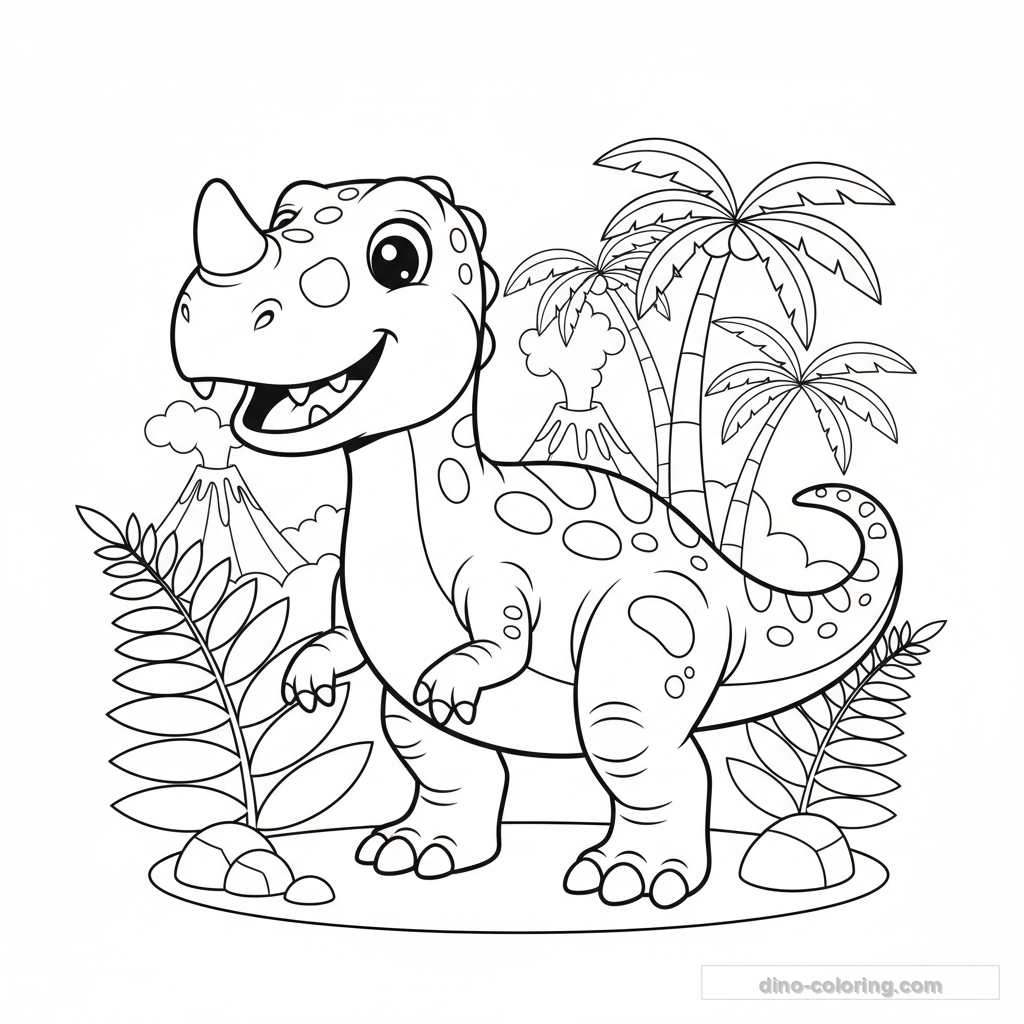 Disegno di Ceratosaurus #5