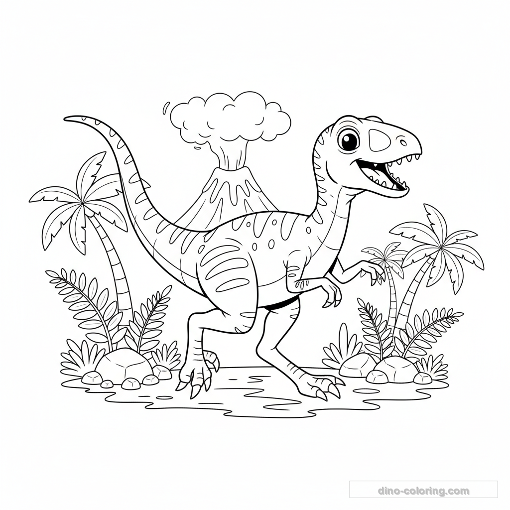 Coelophysis Ausmalbild
