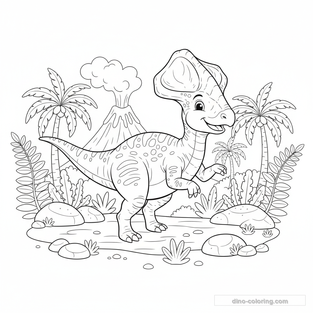 Desenho de Corythosaurus