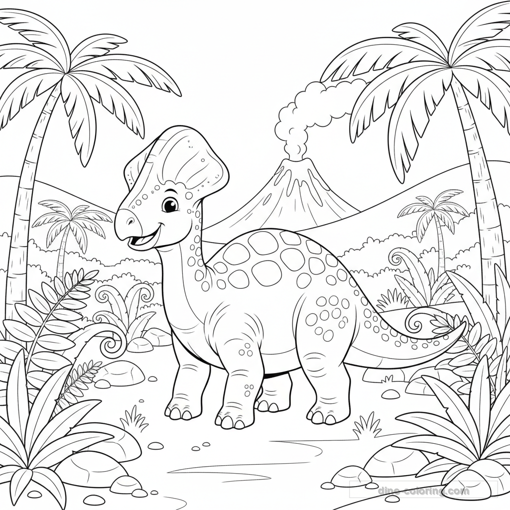 Desenho de Corythosaurus #4