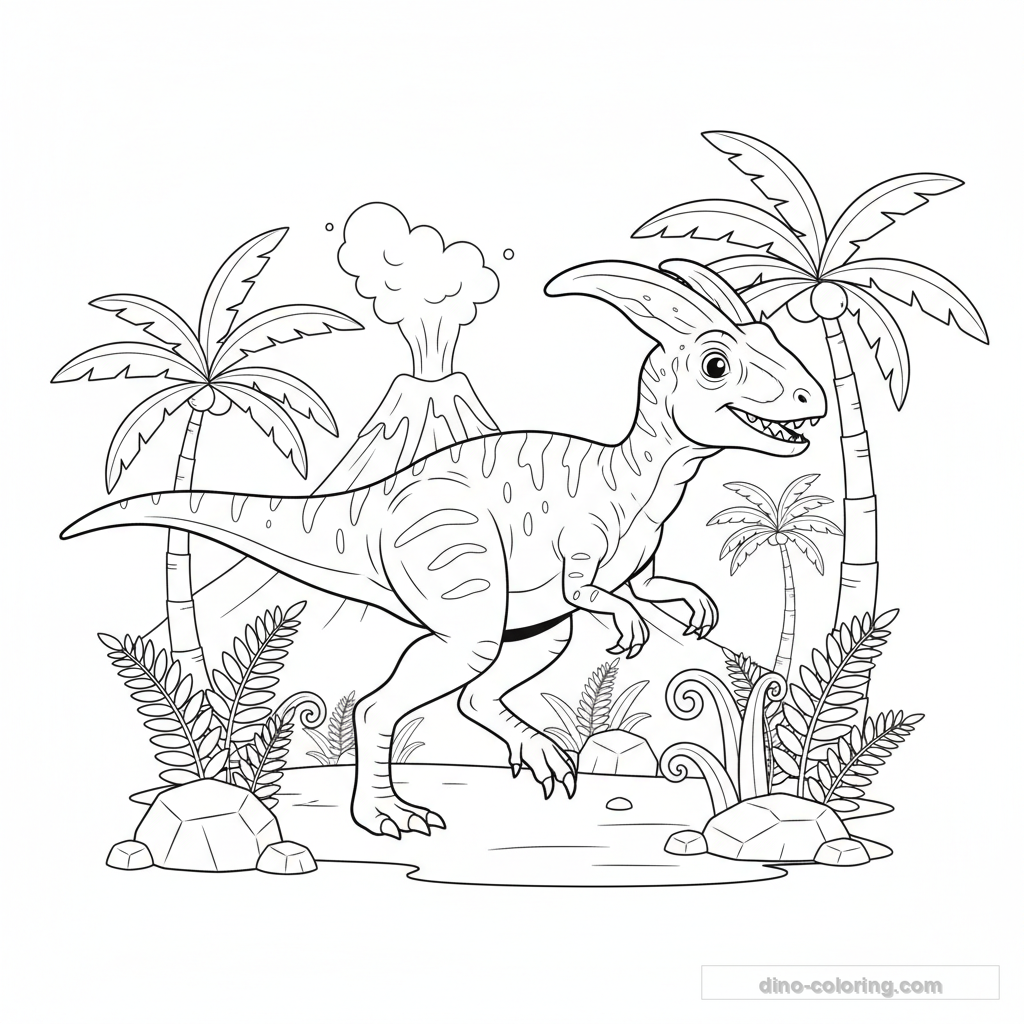 Disegno di Dilophosaurus