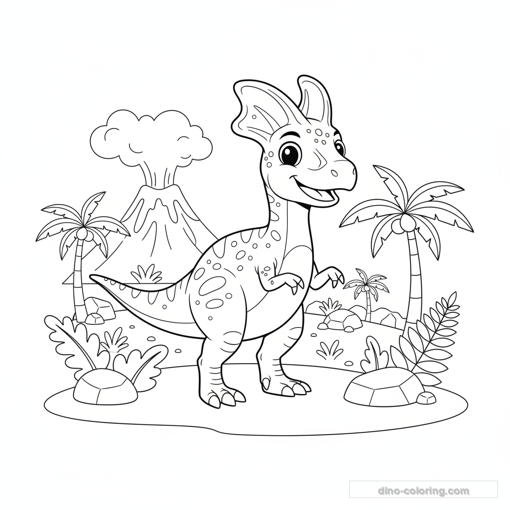 Desenho de Dilophosaurus #5