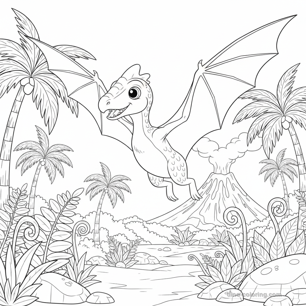 Desenho de Dimorphodon #4