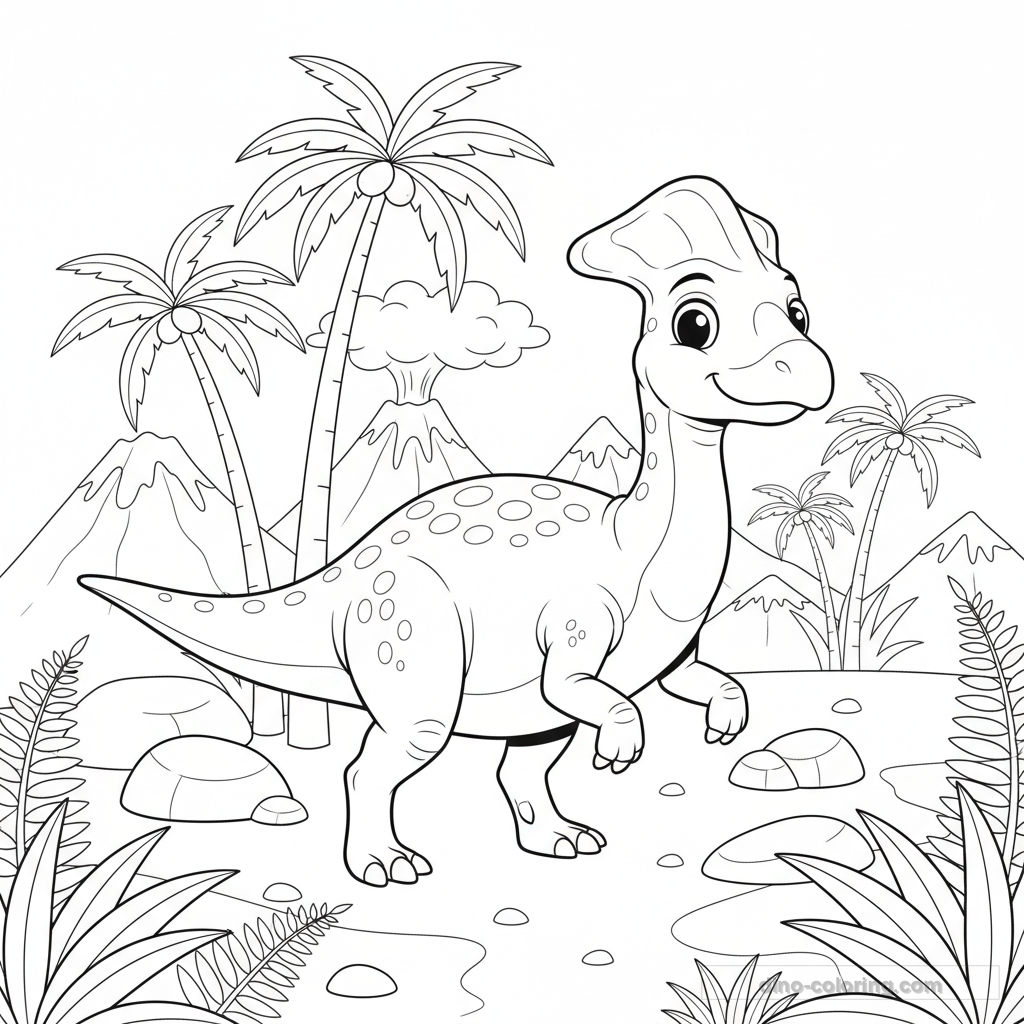 Coloriage Edmontosaurus #5