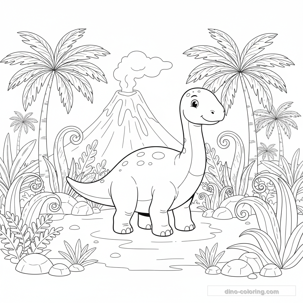Coloriage Edmontosaurus #4