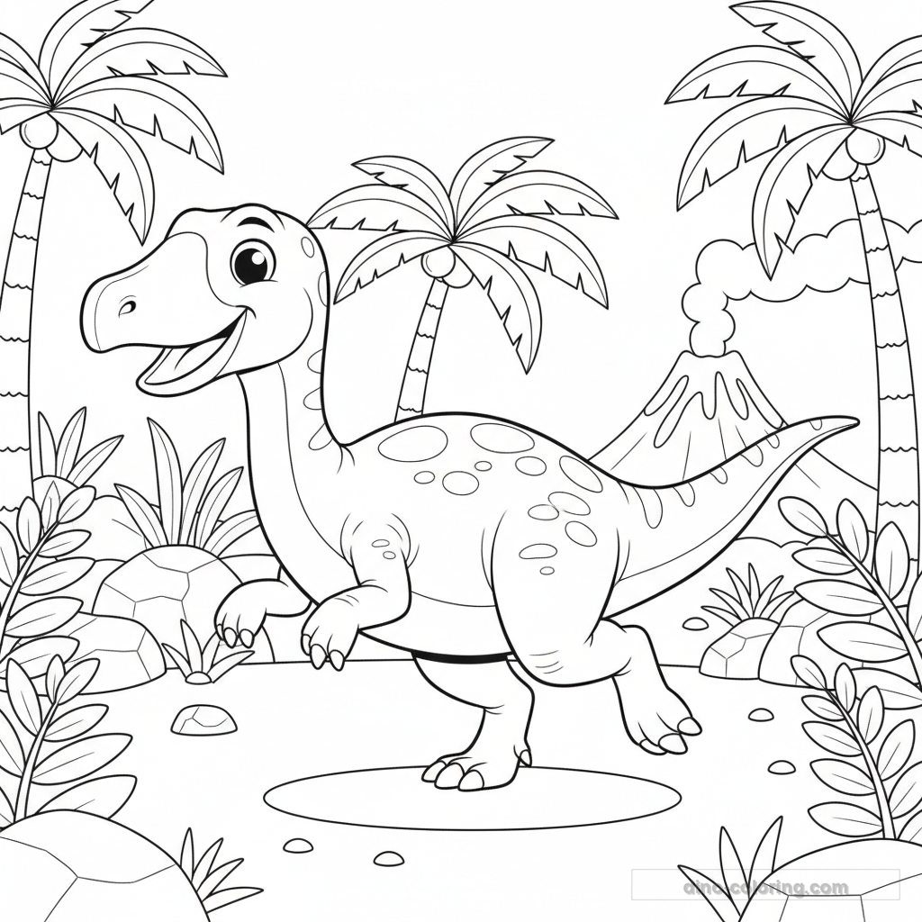 Coloriage Edmontosaurus