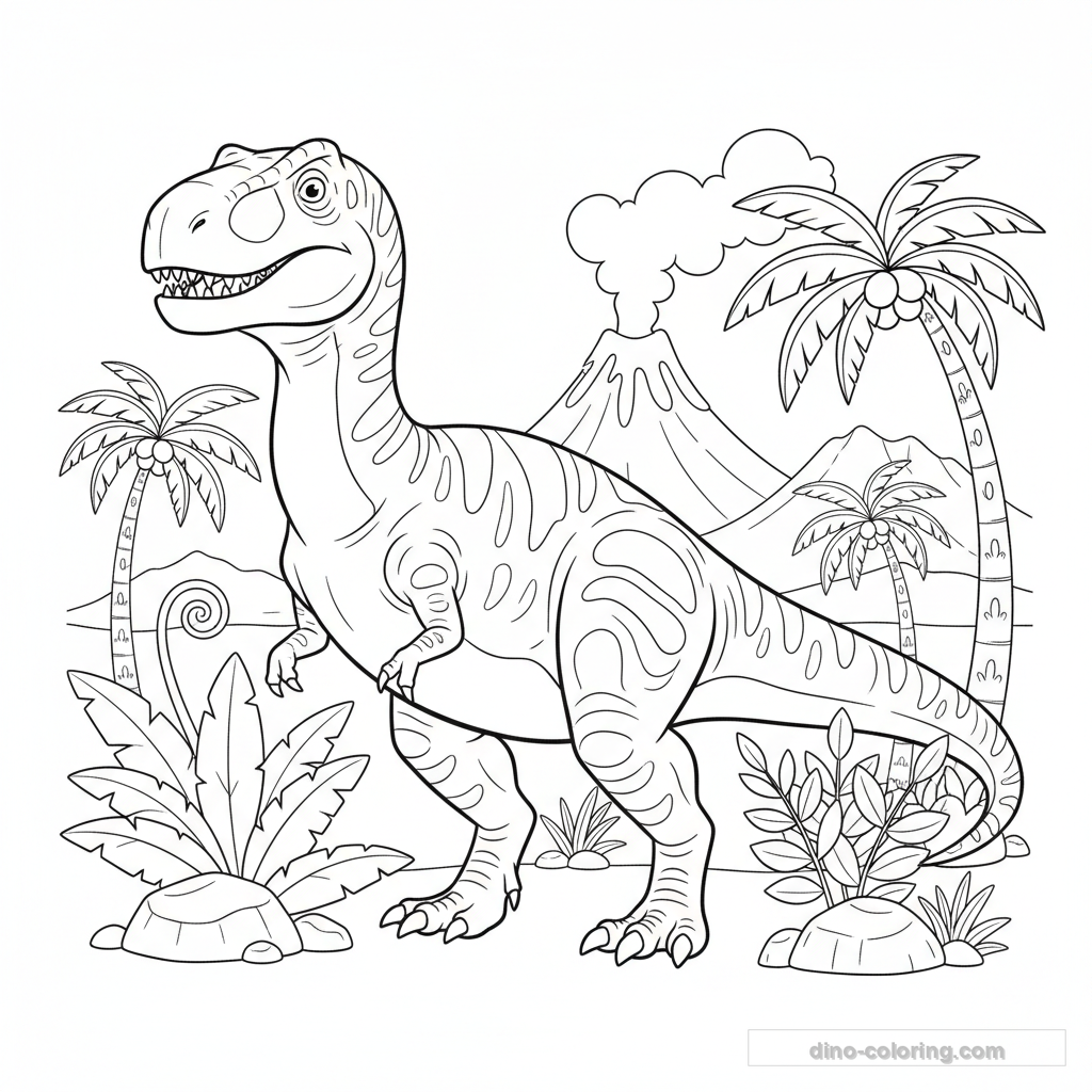 Giganotosaurus Coloring Page #4
