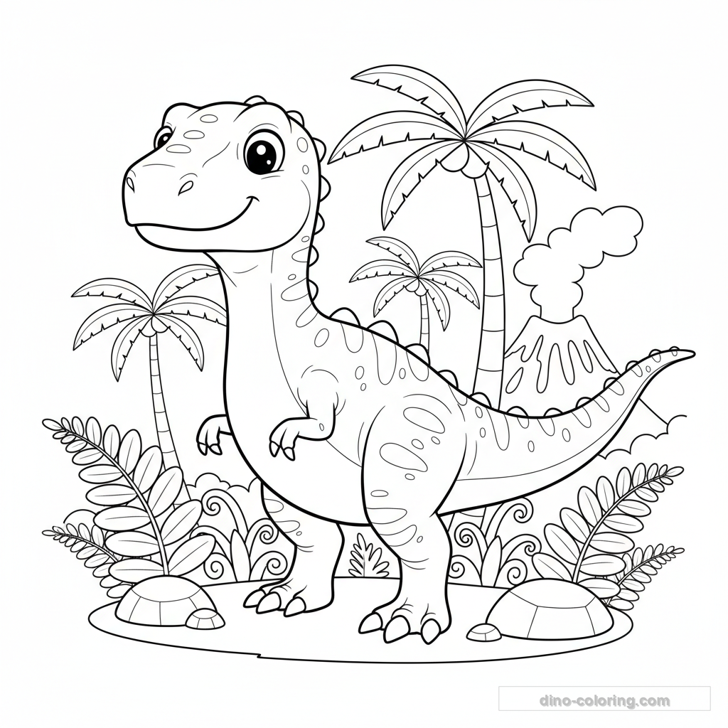 Coloriage Giganotosaurus #3