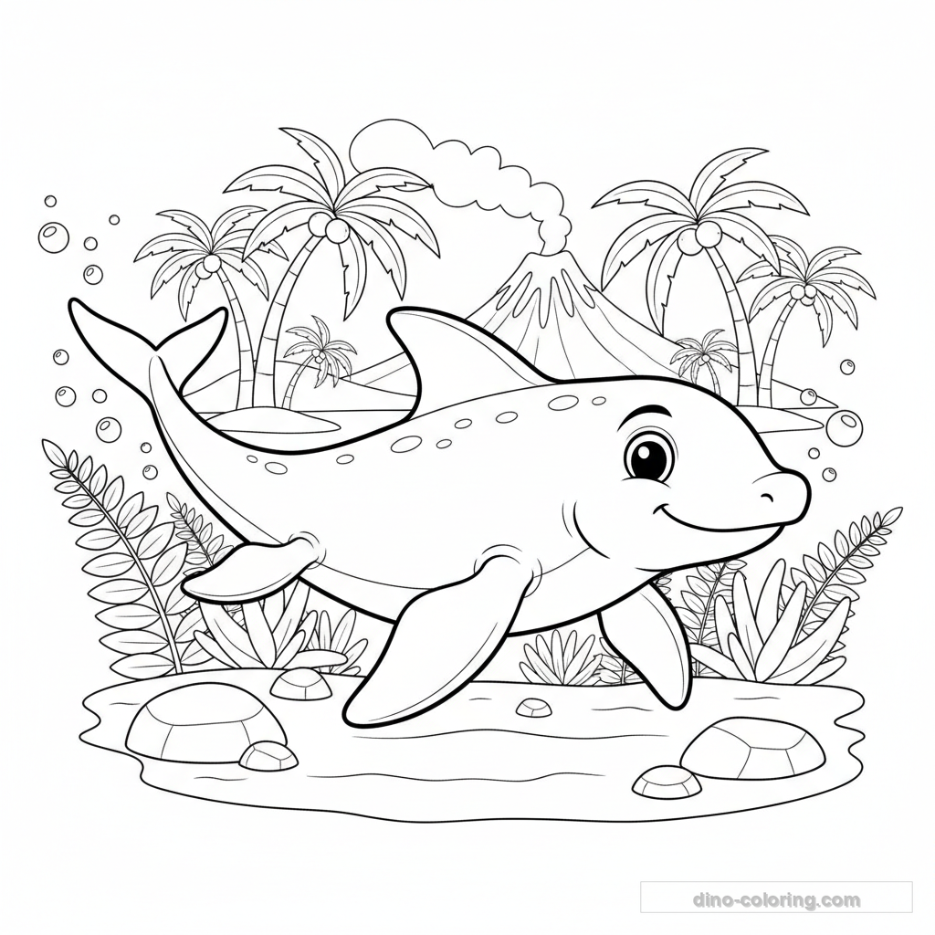Coloriage Ichthyosaurus #2