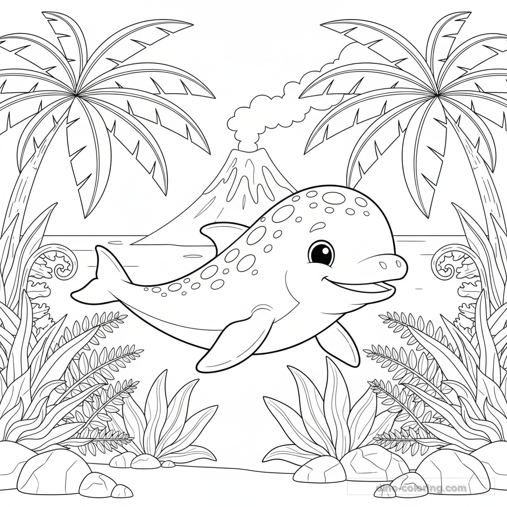 Coloriage Ichthyosaurus #4