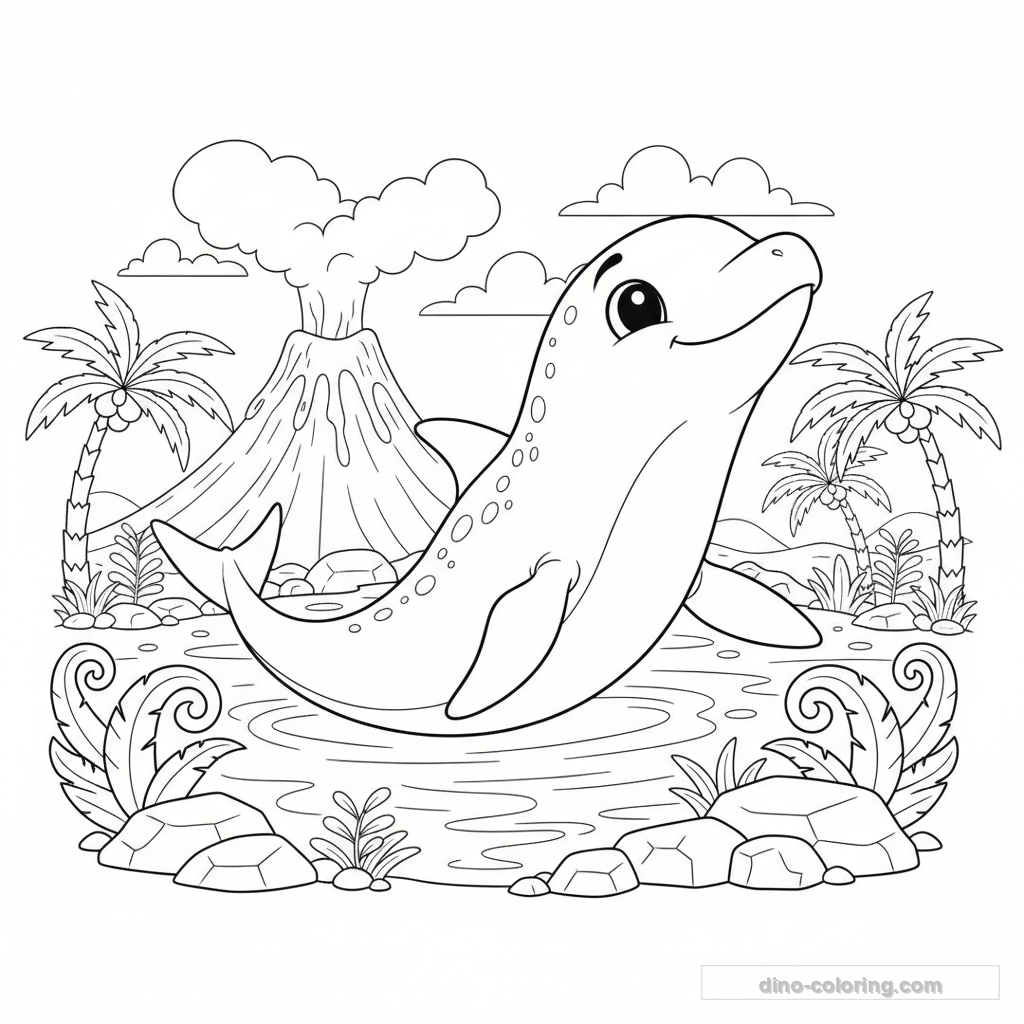 Ichthyosaurus Ausmalbild #5