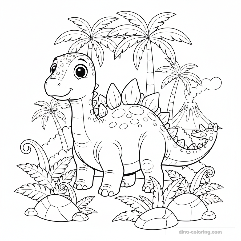 Kentrosaurus Ausmalbild #3