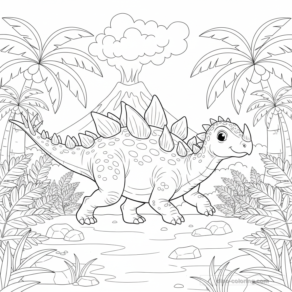 Coloriage Kentrosaurus