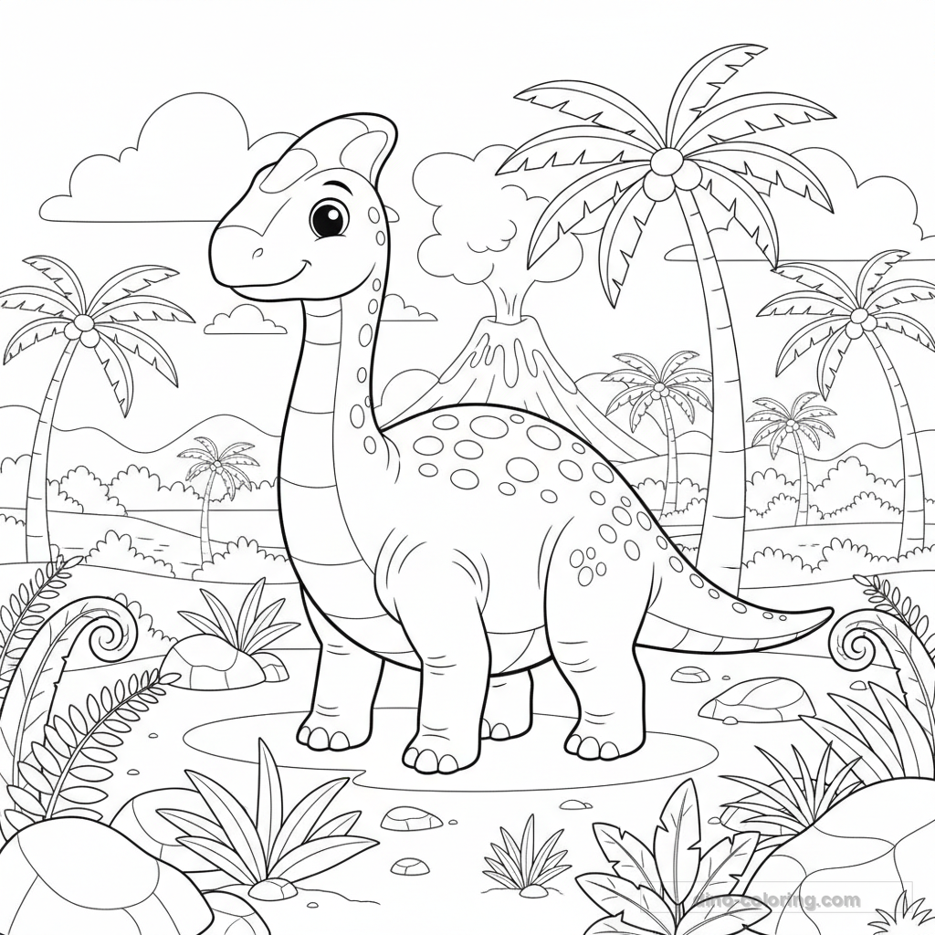 Coloriage Maiasaura #2