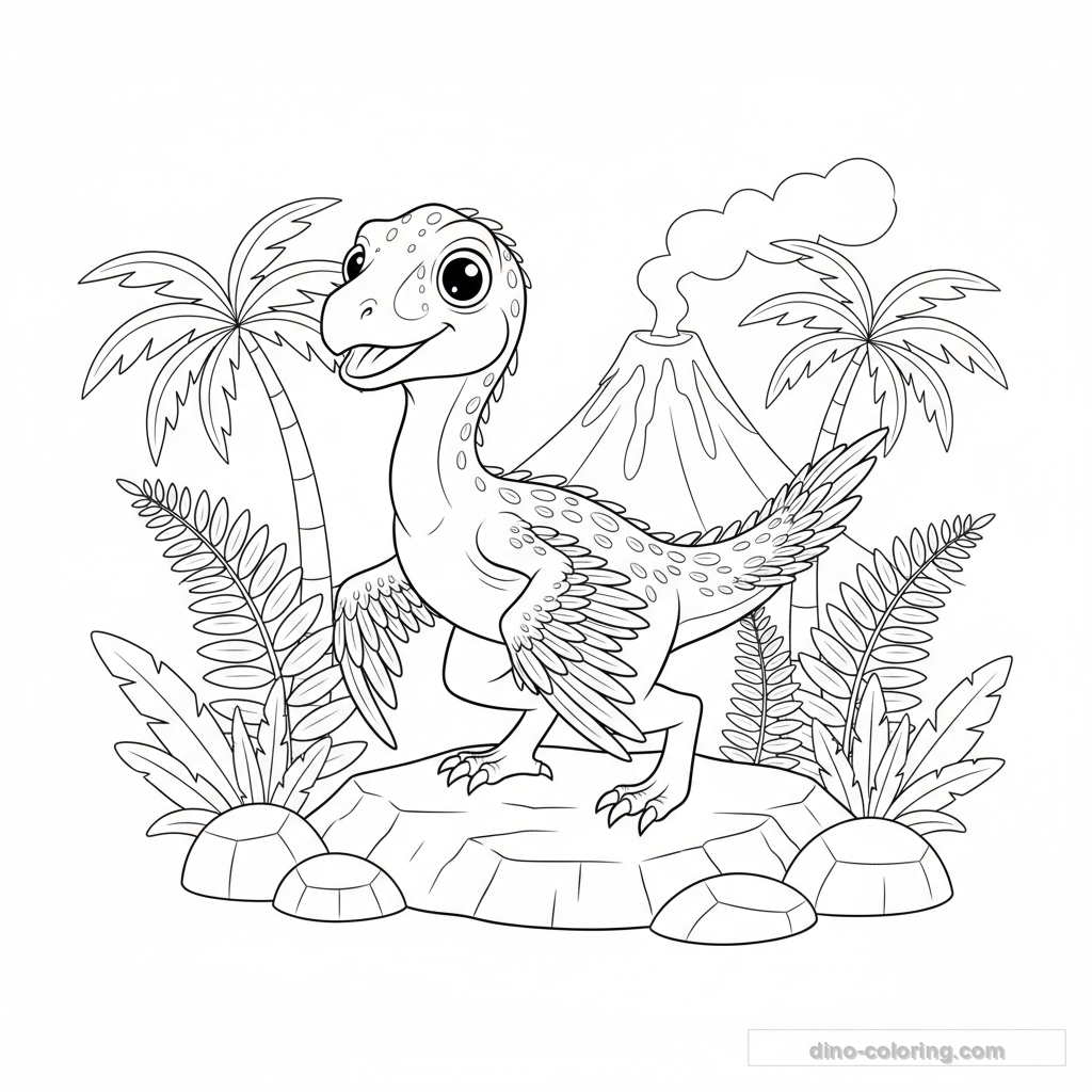 Coloriage Microraptor #3