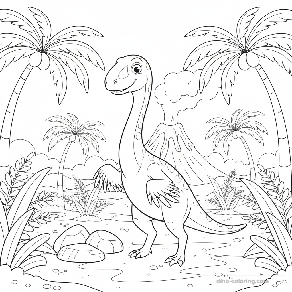 Dibujo de Ornithomimus #2