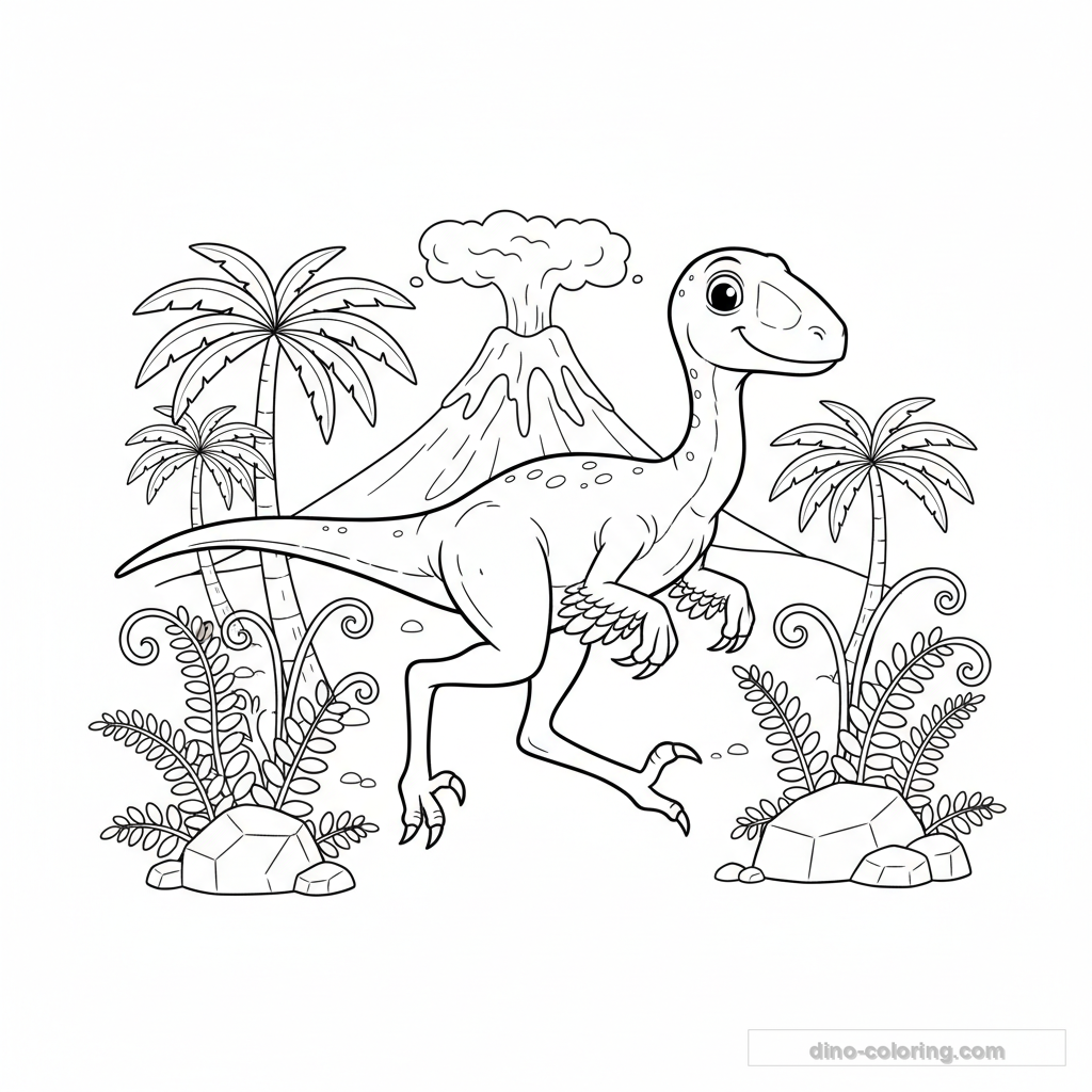 Ornithomimus Ausmalbild