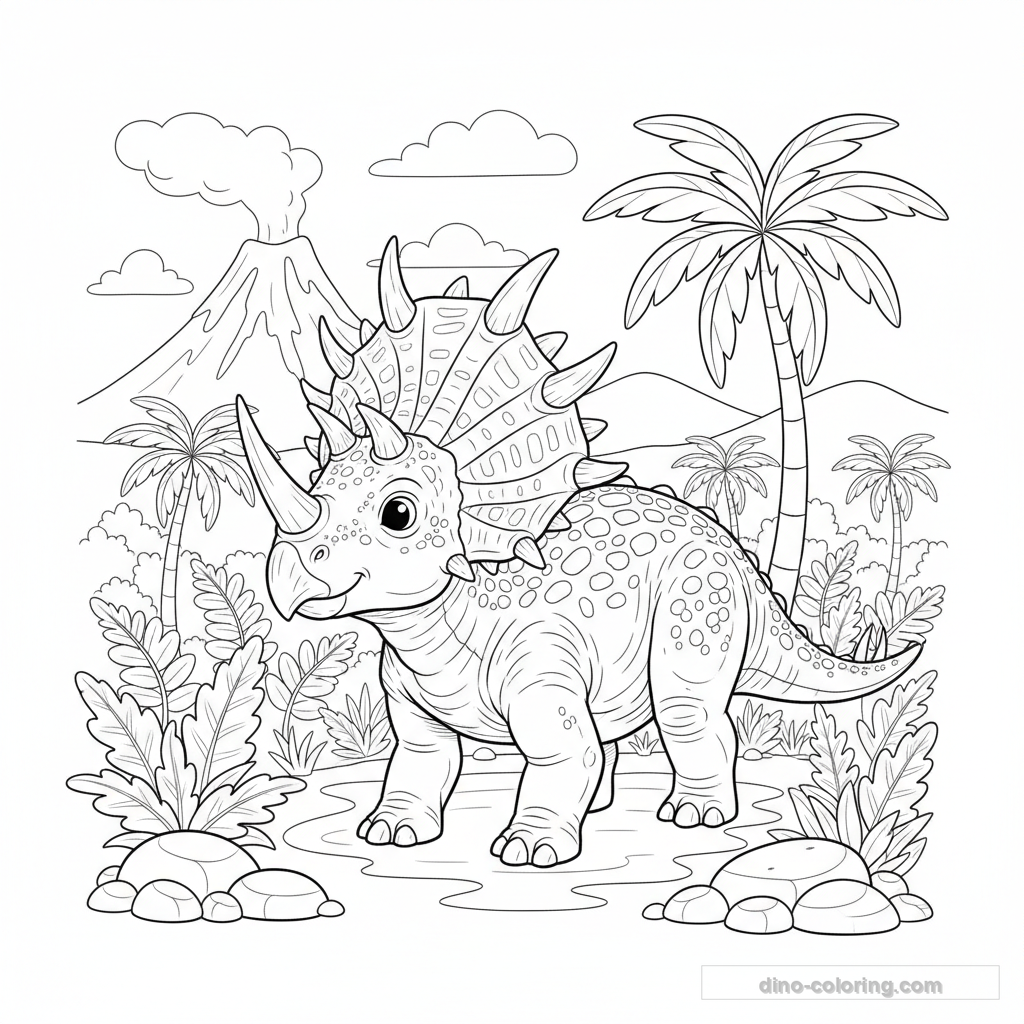 Styracosaurus Ausmalbild #2