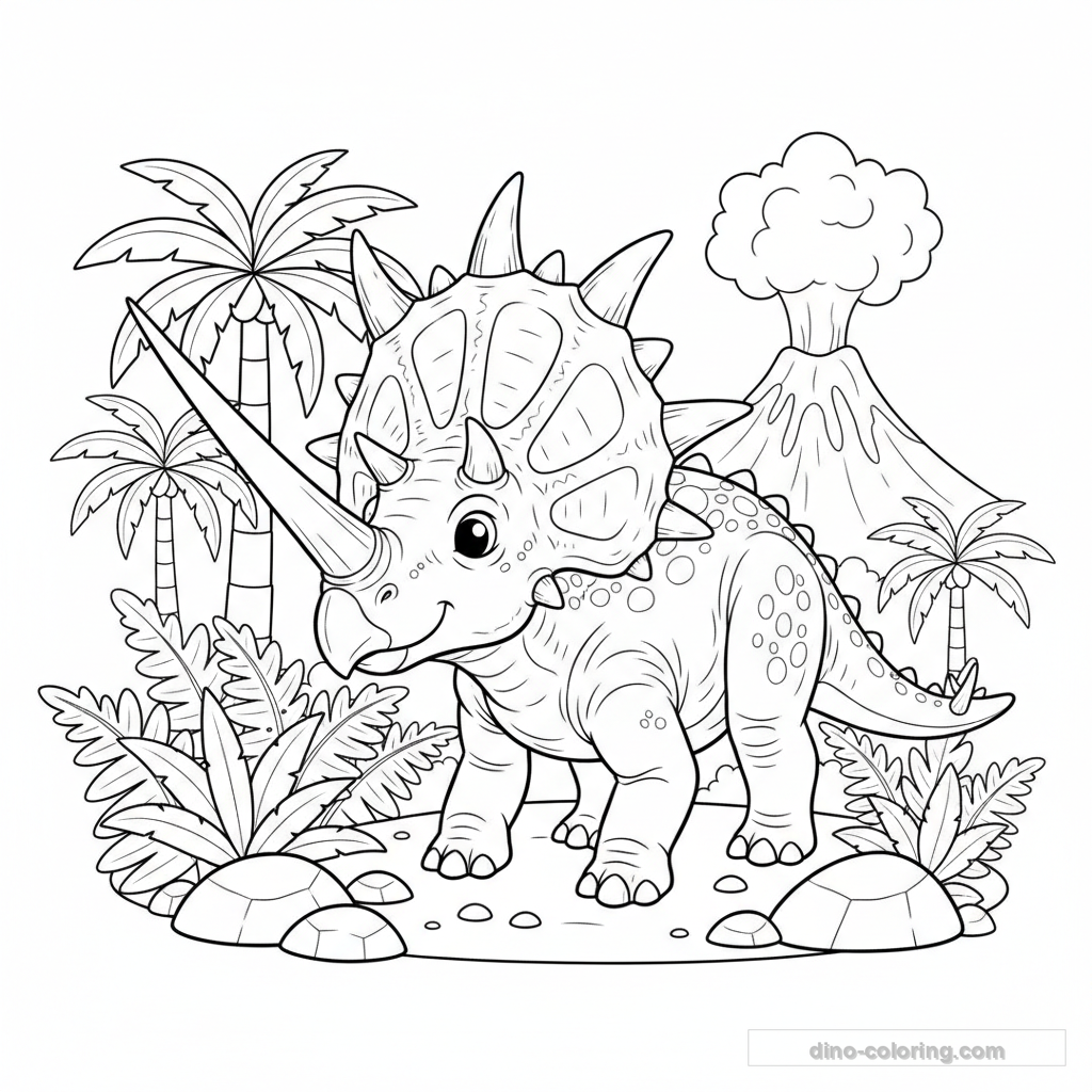 Dibujo de Styracosaurus #5