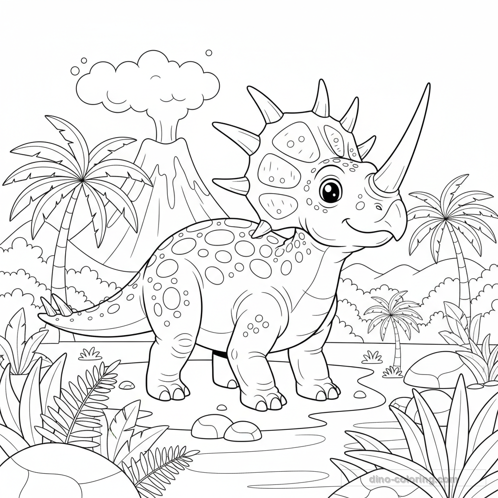 Desenho de Styracosaurus #3