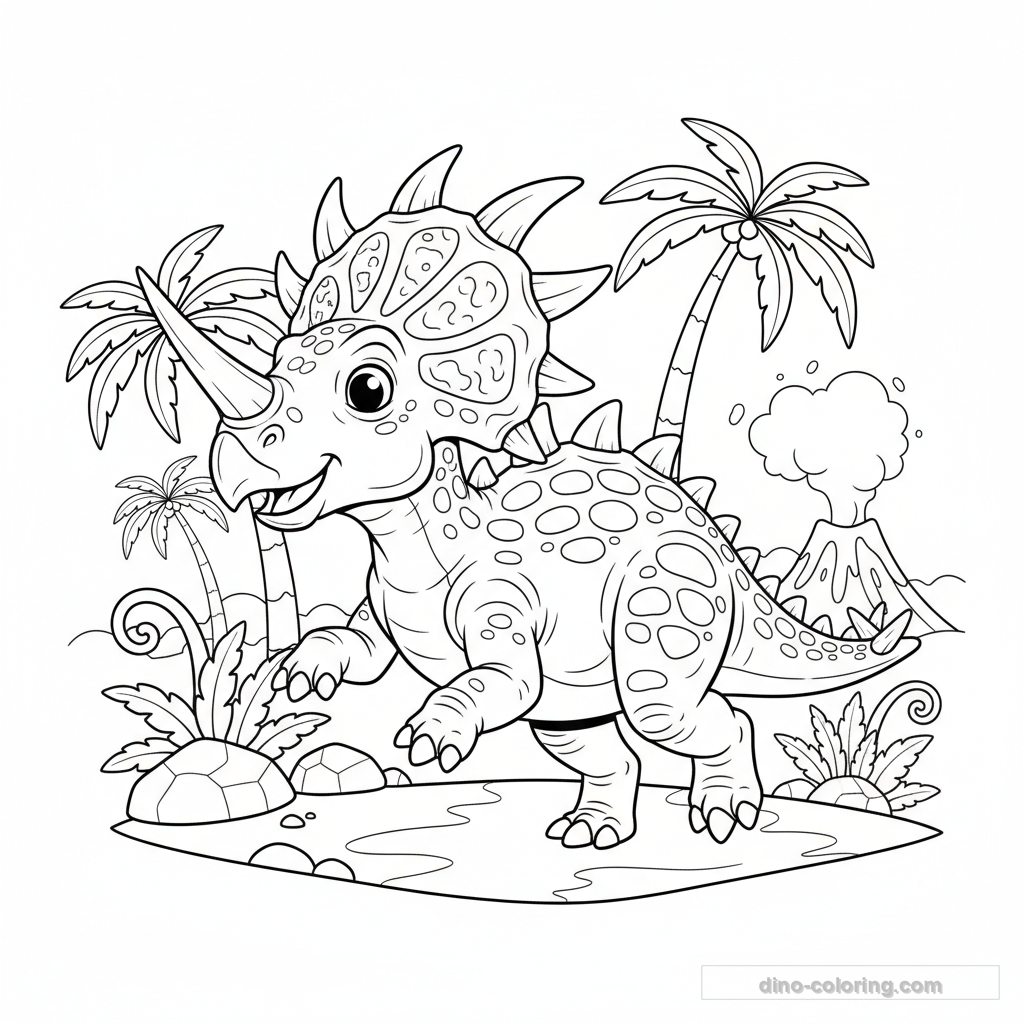 Coloriage Styracosaurus