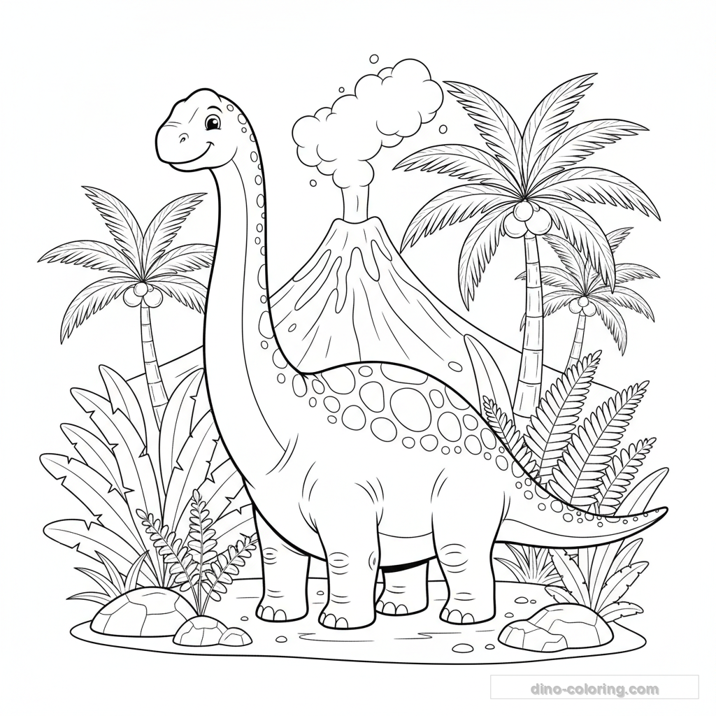 Coloriage Titanosaurus #2