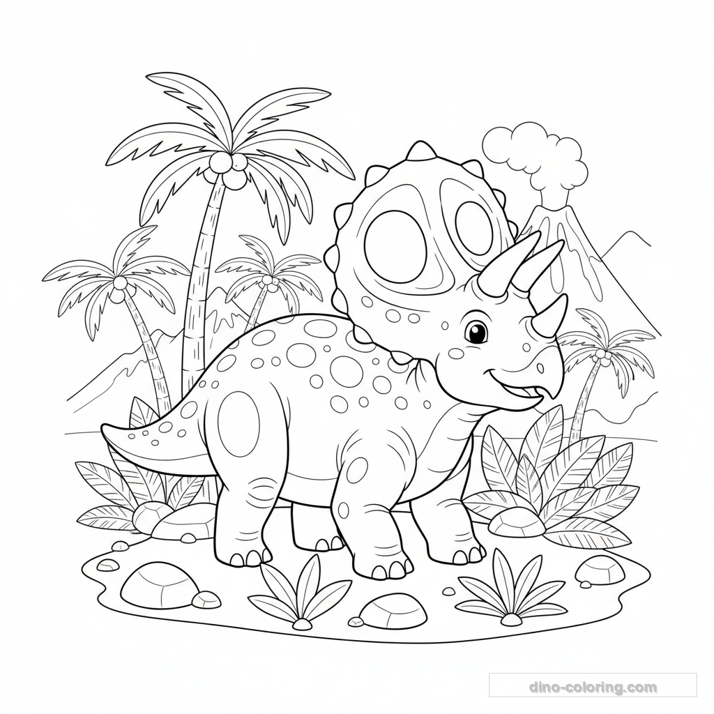 Coloriage Torosaurus #2