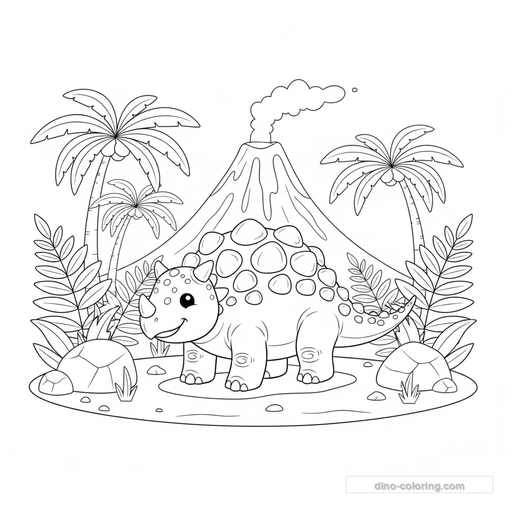 Armored Ankylosaurus Ausmalbild #39