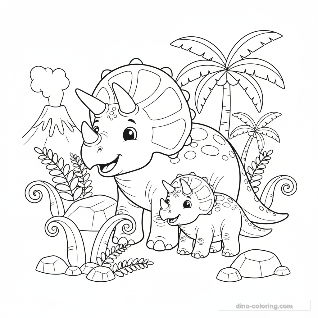 Bébé Tricératops et Maman #2