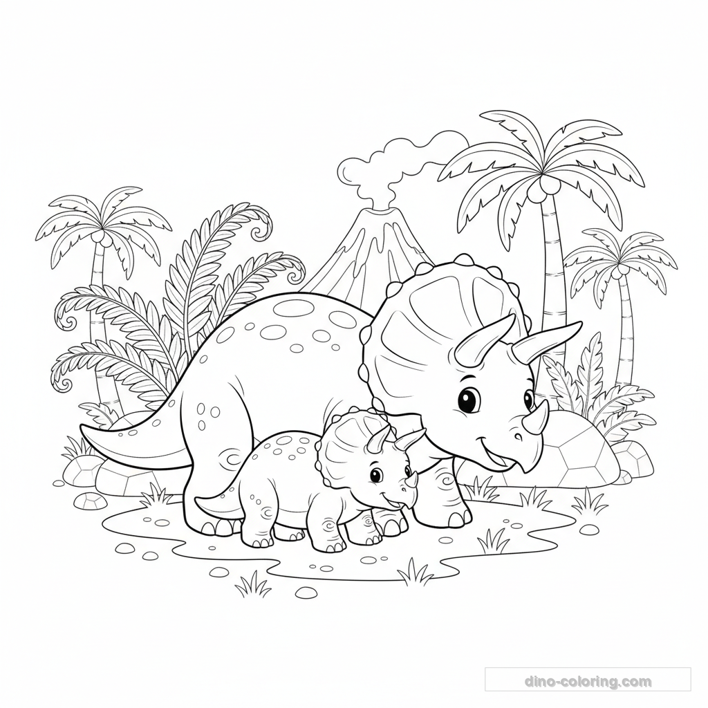 Bébé Tricératops et Maman #7