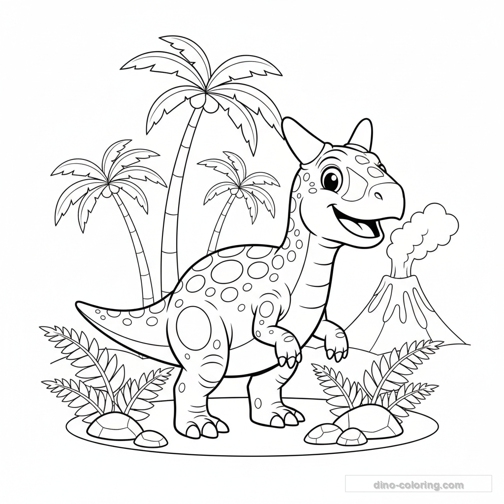 Disegno Tiny Arms Carnotaurus da Colorare #5