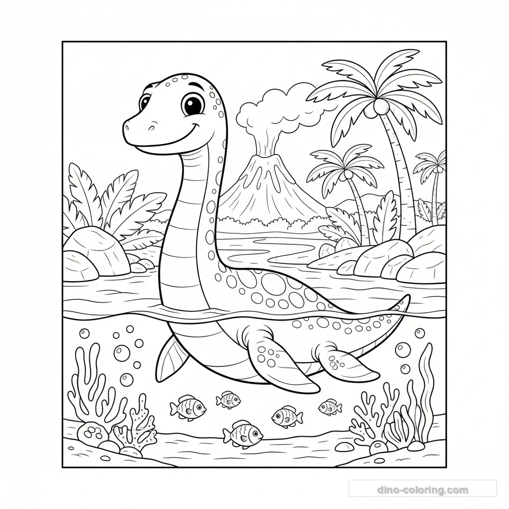 Desenho Prehistoric Ocean para Colorir #6