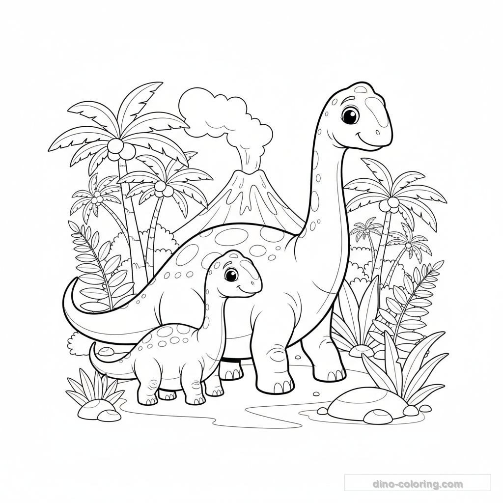 Baby Diplodocus Ausmalbild #27