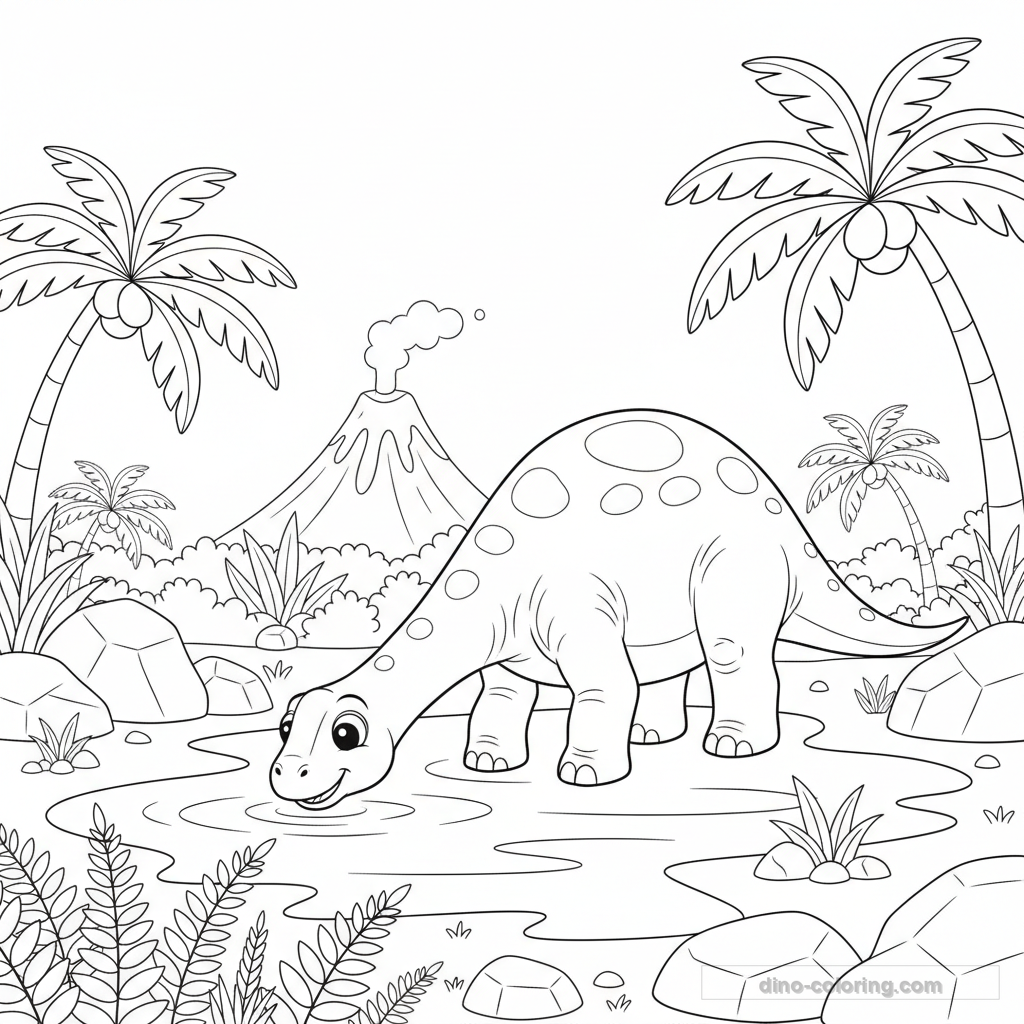 Diplodocus au Lac #10