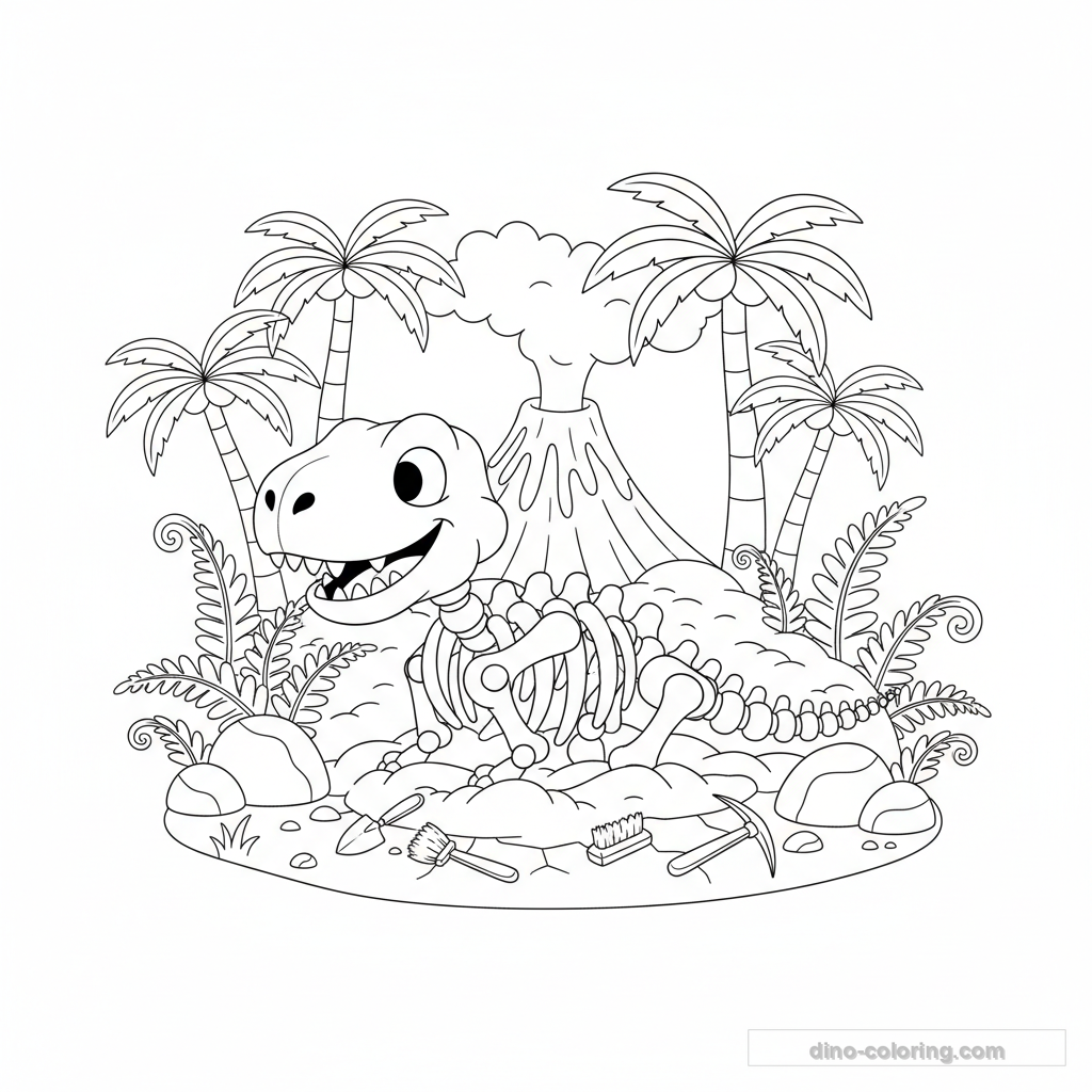 Dig Site Ausmalbild #9