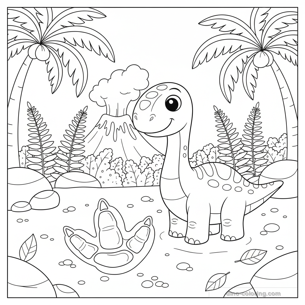 Desenho Fossil Footprint para Colorir #6
