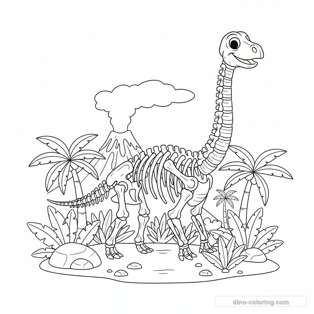 Squelette Fossile Complet #5