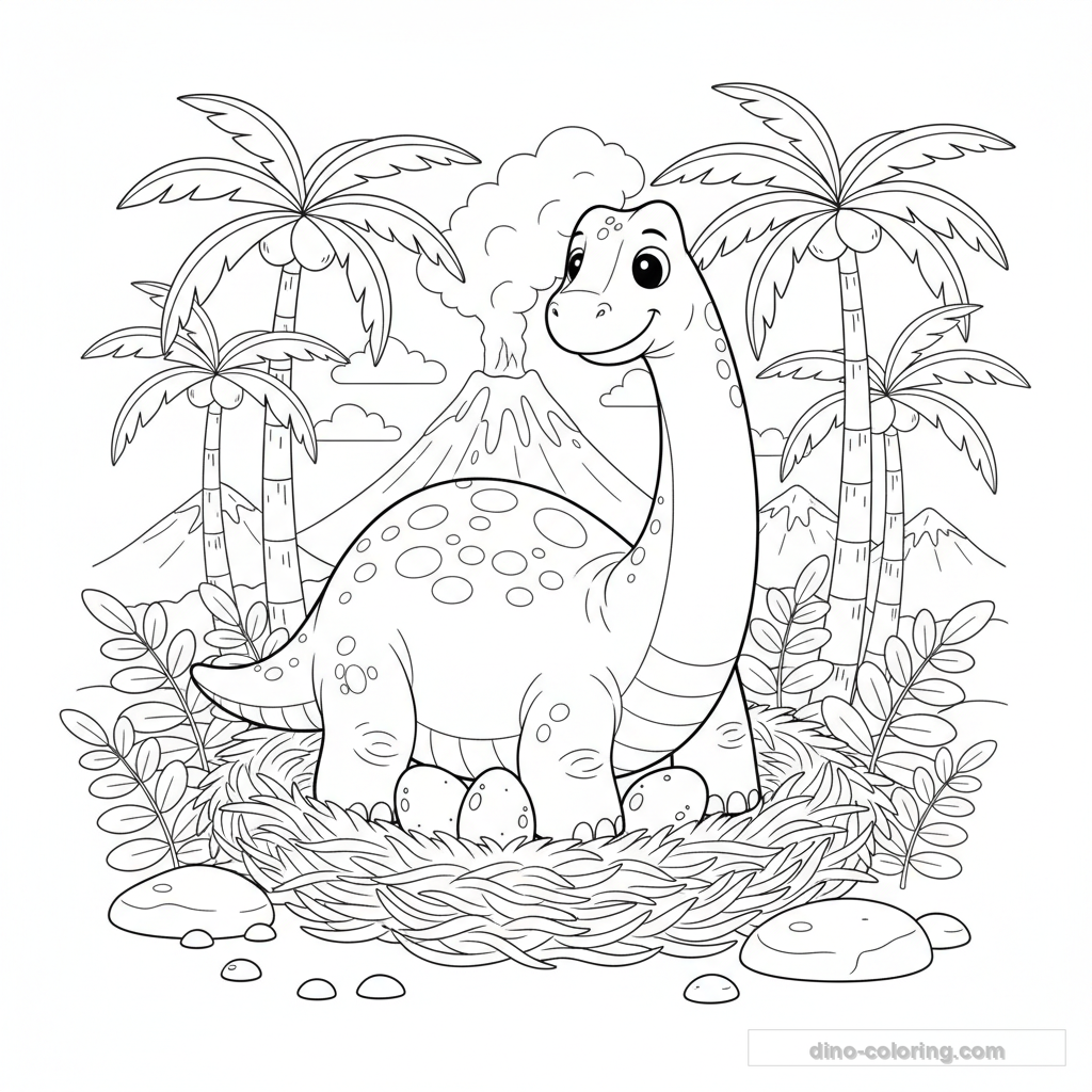 Disegno Protecting Nest da Colorare #8