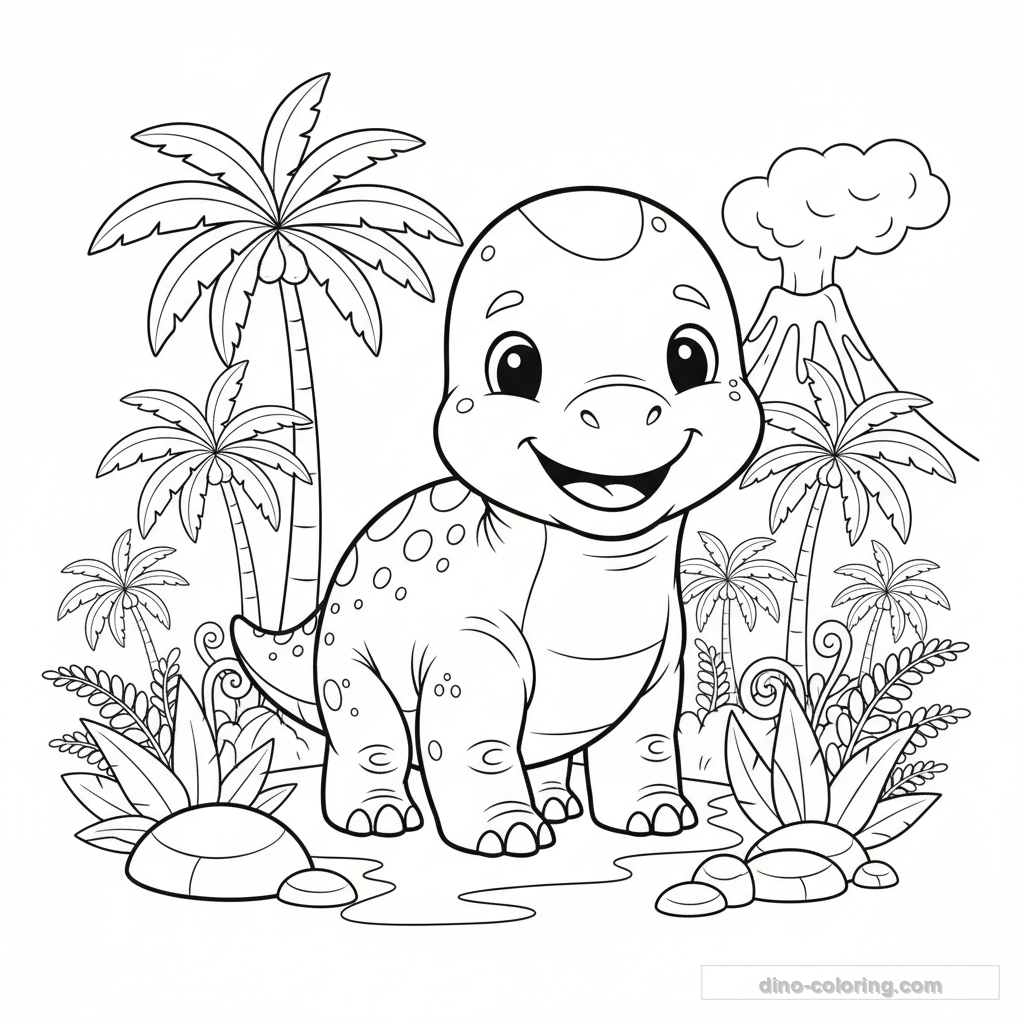 Friendly Pachycephalosaurus Ausmalbild #40