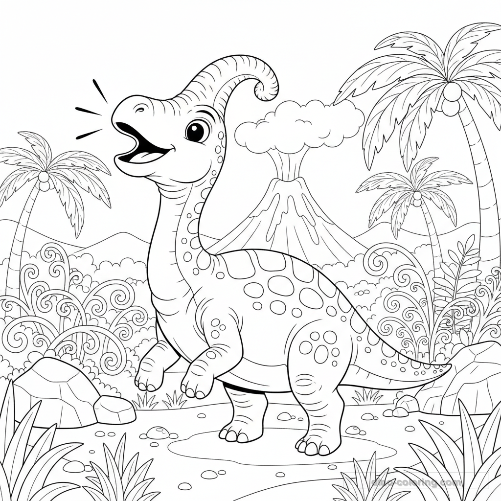 Parasaurolophus Chantant #8