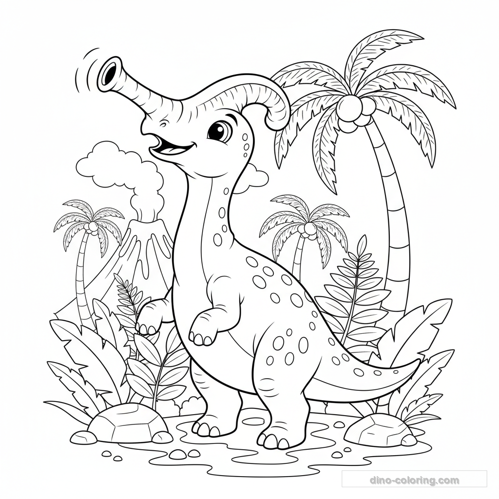 Calling Parasaurolophus Ausmalbild #10