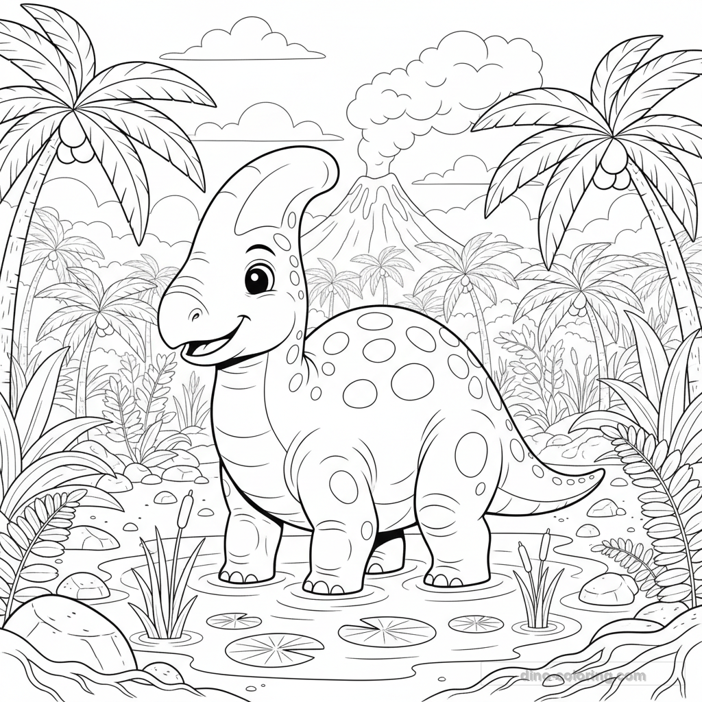 Parasaurolophus au Marais #9