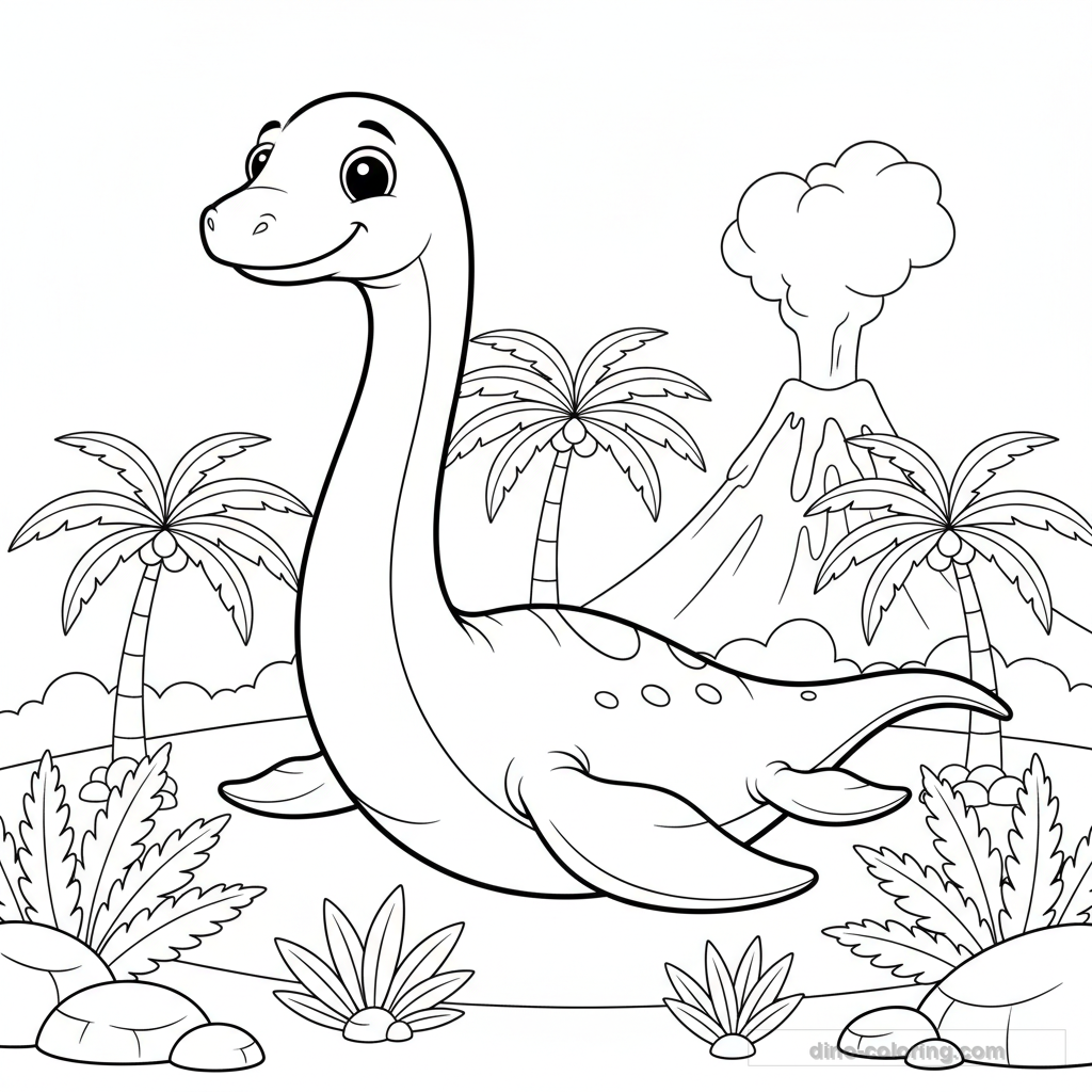 Plésiosaure au Long Cou #6