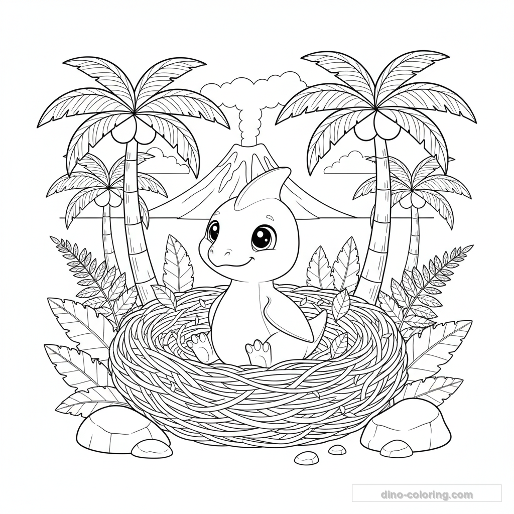 Baby Pteranodon Ausmalbild #24