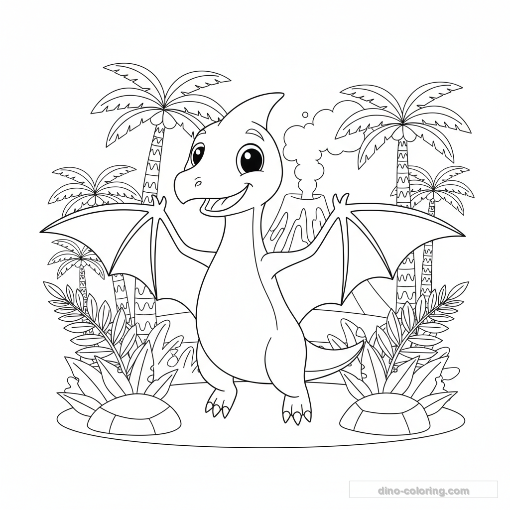 Ptérodactyle Ailes Déployées #3