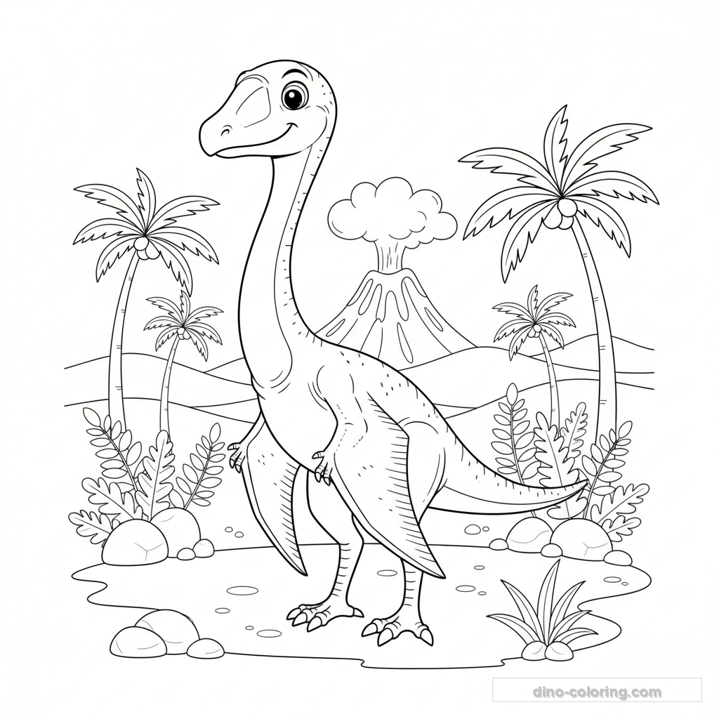 Desenho Grounded Quetzalcoatlus para Colorir #5