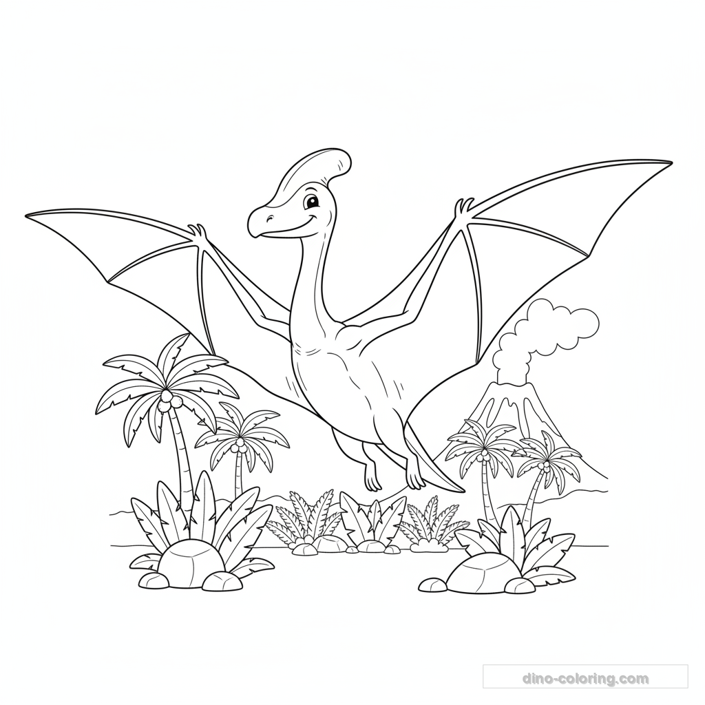 Desenho Wide Wings Quetzalcoatlus para Colorir #10