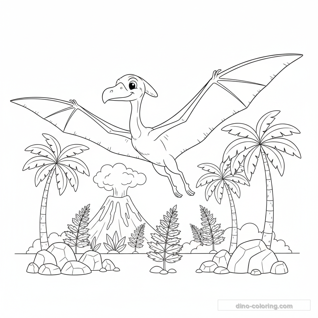 Desenho Wide Wings Quetzalcoatlus para Colorir #10