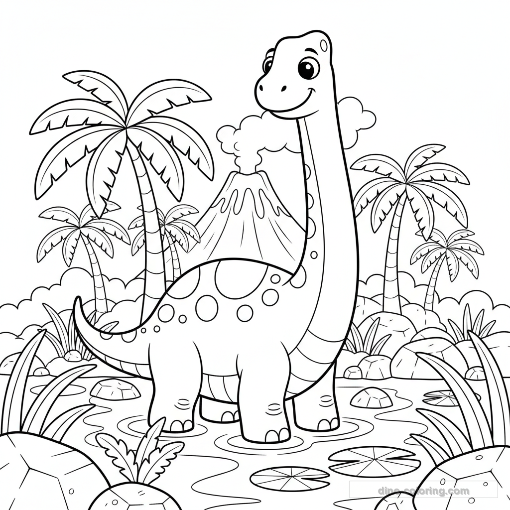 Prehistoric Swamp Ausmalbild #10