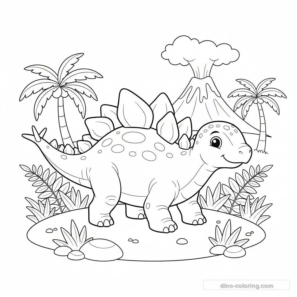 Defending Stegosaurus Ausmalbild #8